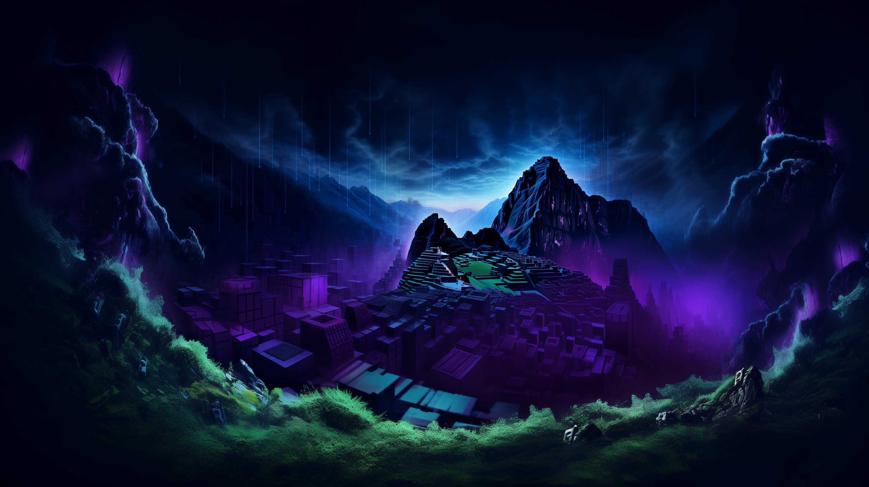 Machu Picchu reinterpretado por IA