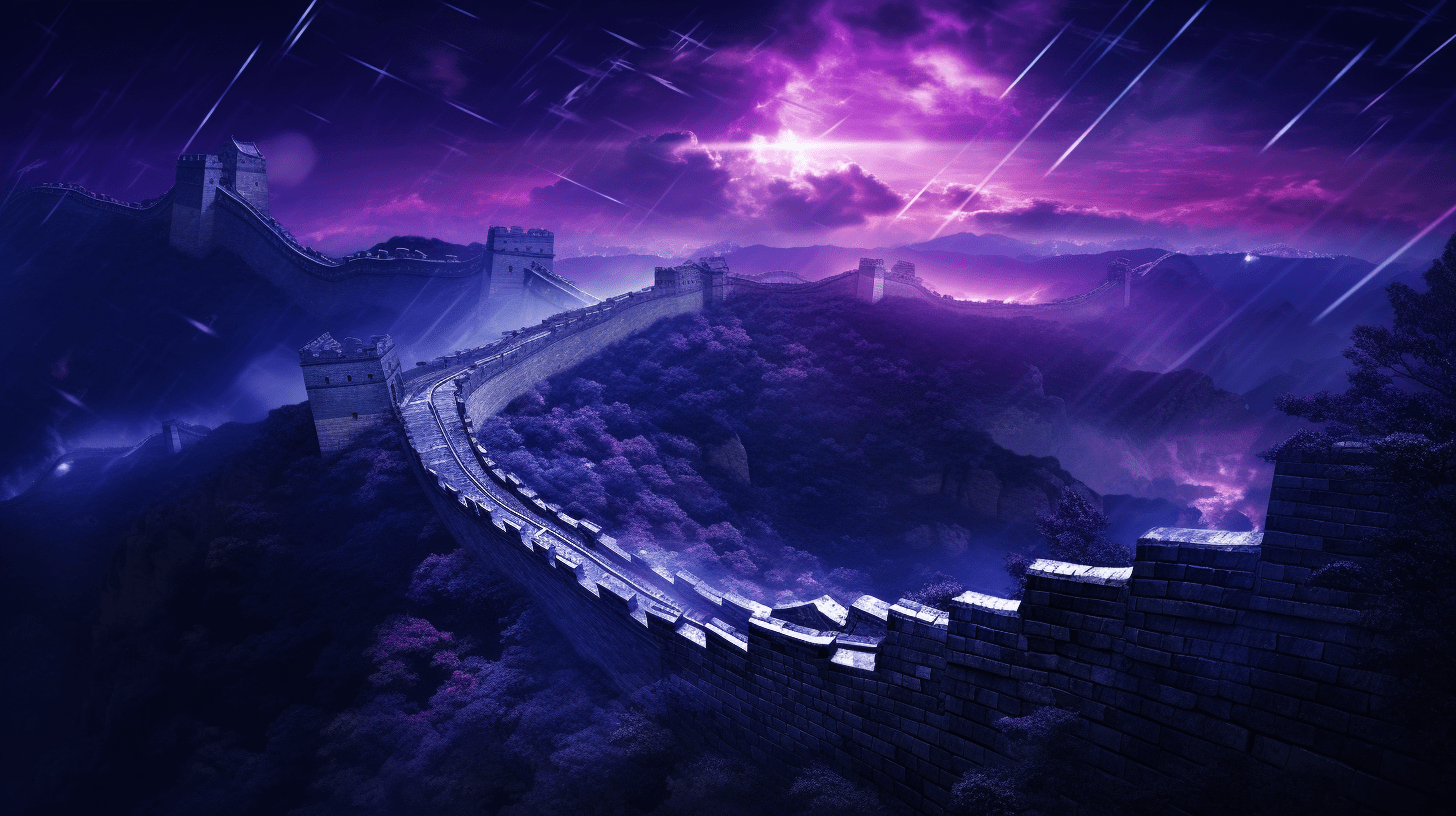 Muralla China reinterpretada por IA