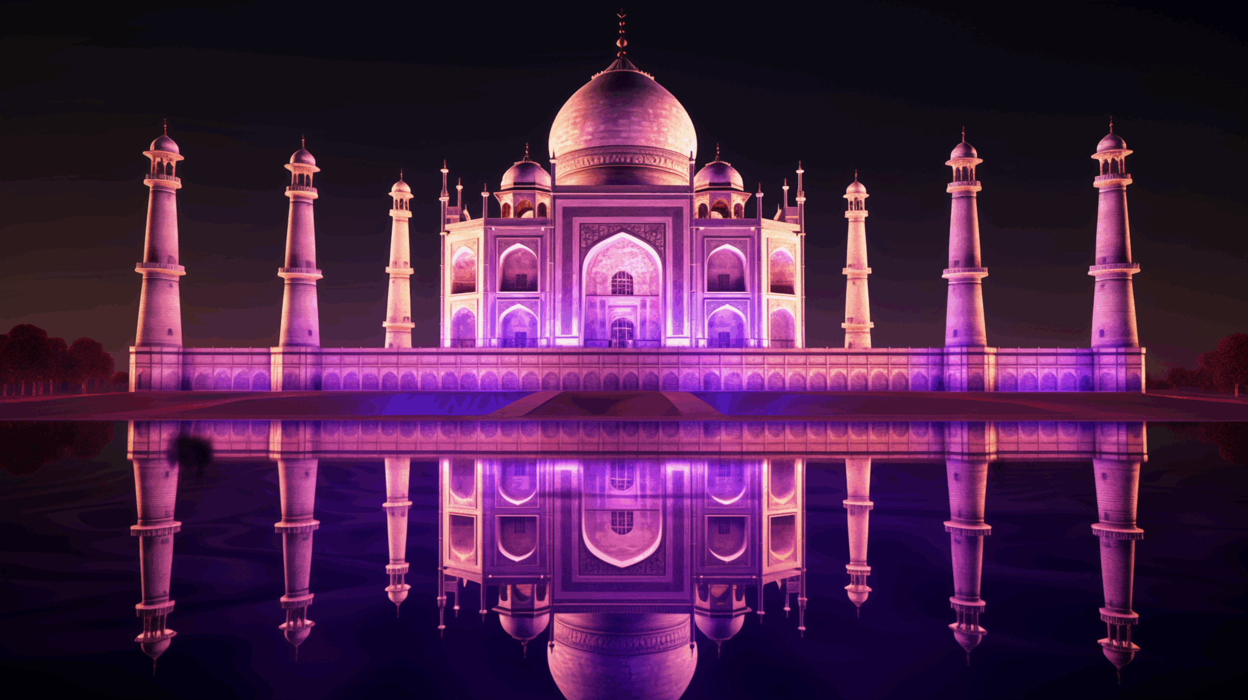 Taj Mahal reinterpretado por IA